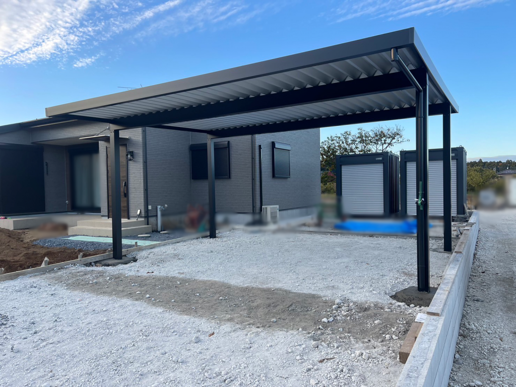 カーポート設置例 三協アルミ G1－R | つくばリモデル株式会社ーリフォーム、建築、工事などお任せください